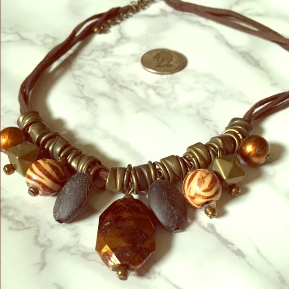 Boho cord necklace